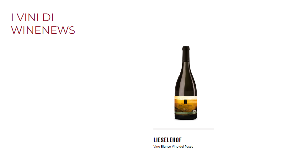 Lieselehof: Vino Bianco Vino del Passo