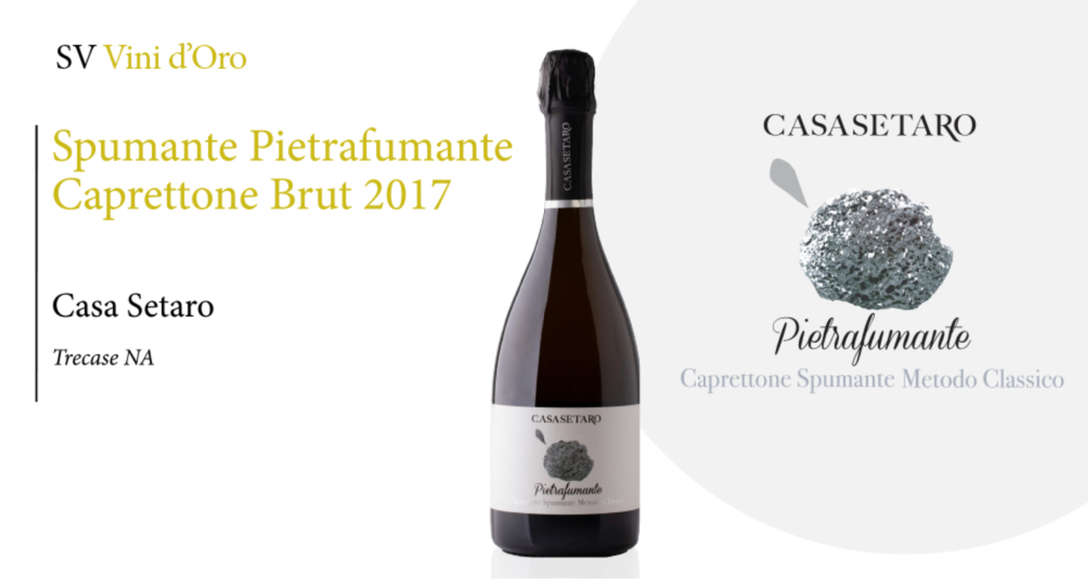 Pietrafumante Caprettone Brut 2017 Casa Setaro