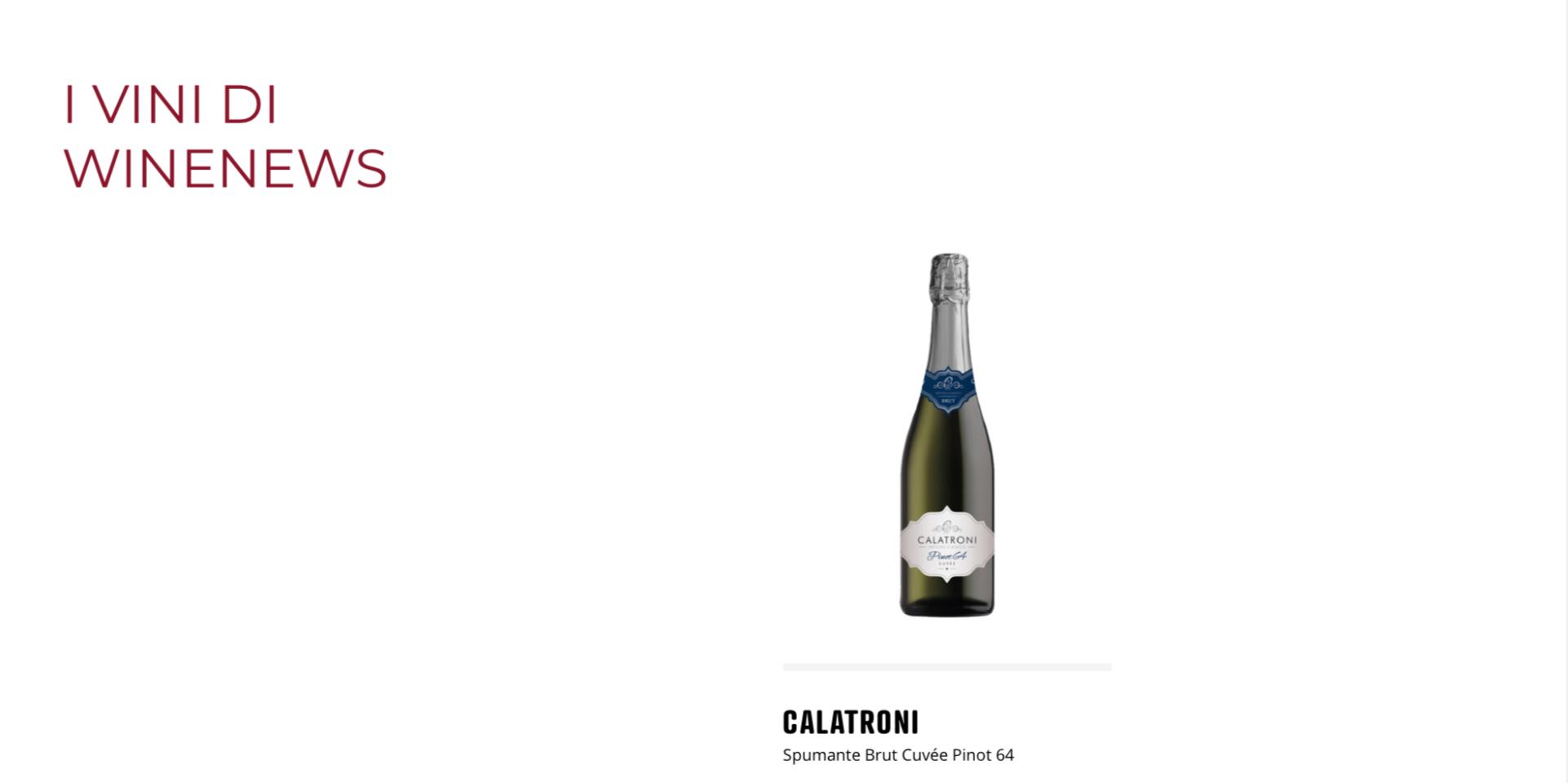 Calatroni- Spumante Brut Cuvée Pinot 64